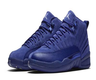 Men's Running weapon Air Jordan 12 'Blue Suede' Shoes 029