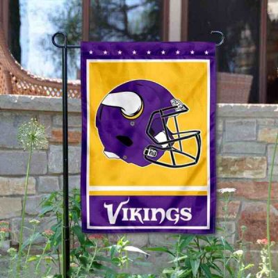 Minnesota Vikings Double-Sided Garden Flag 002 (Pls check description for details)