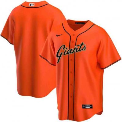 Men's San Francisco Giants Blank Orange Cool Base Stitched Jersey