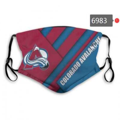 Colorado Avalanche Face Mask 6983 Filter Pm2.5 (Pls check description for details)