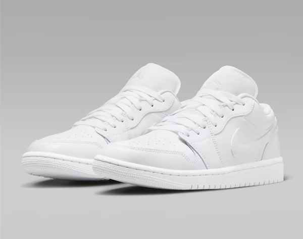 Men's Running Weapon Air Jordan 1 Low White Shoes 0504