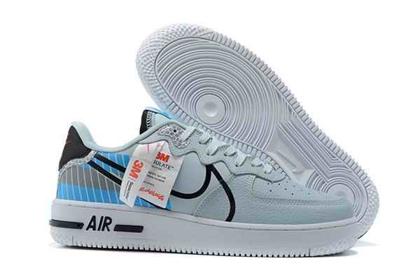 Women's Air Force 1 Low Top Blue Shoes 065