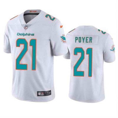 Men's Miami Dolphins #21 Jordan Poyer White Vapor Limited Stitched Football Jersey