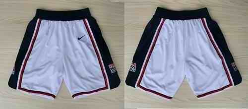 Dream Team USA Whtie NBA Shorts