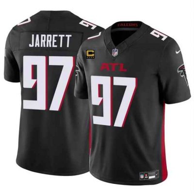 Men's Atlanta Falcons #97 Grady Jarrett Black 2024 F.U.S.E With 4-Star C Patch Vapor Untouchable Limited Stitched Football Jersey