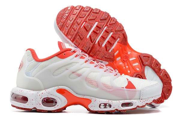 Men's Hot sale Running weapon Air Max TN White/Orange Shoes 0219