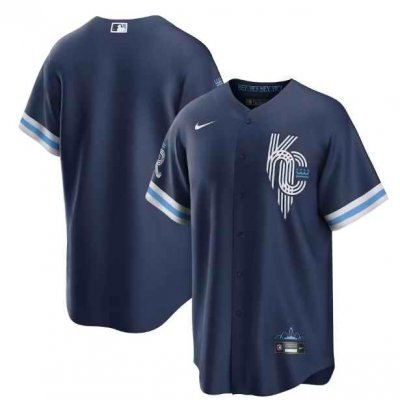 Men's Kansas City Royals Blank 2022 Navy City Connect Cool Base Stitched Jersey