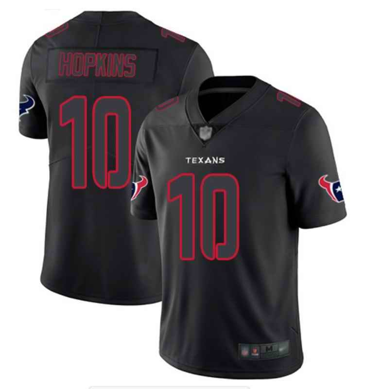 Men's Houston Texans #10 DeAndre Hopkins Black Impact Limited Stitched NFL Jersey