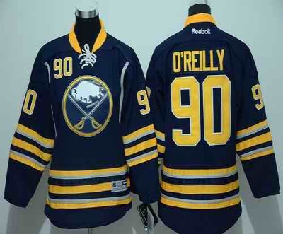 Sabres #90 Ryan O'Reilly Navy Blue Youth Stitched NHL Jersey