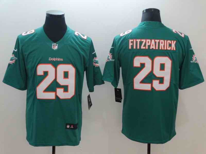 Men's Miami Dolphins #29 Minkah Fitzpatrick Aqua Vapor Untouchable NFL Limited Stitched Jersey