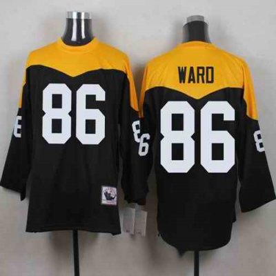 Mitchell And Ness 1967 Steelers #86 Hines Ward Black/Yelllow Throwback Men's Stitched NFL Jersey