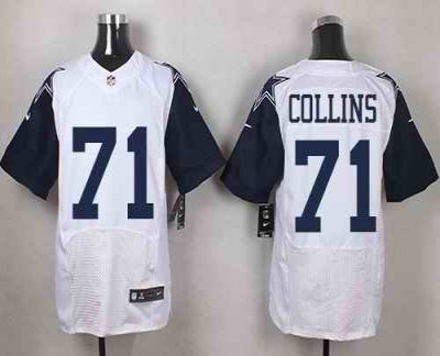 Nike Cowboys #71 La'el Collins White Men's Stitched NFL Elite Rush Jersey