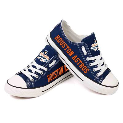 Women's Houston Astros Repeat Print Low Top Sneakers 007