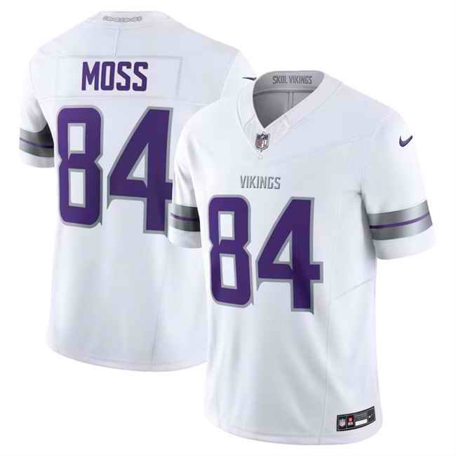 Youth Minnesota Vikings #84 Randy Moss White F.U.S.E. Winter Warrior Limited Stitched Jersey