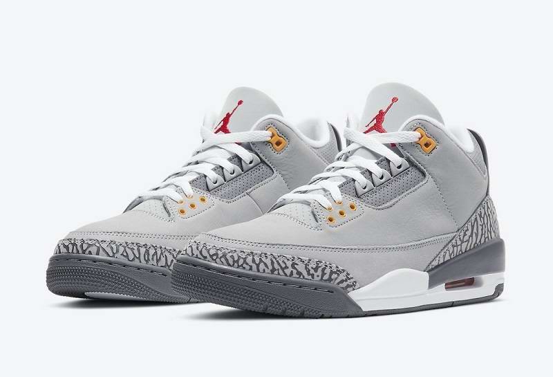 Men's Running weapon Air Jordan 3 Grey Shoes 045