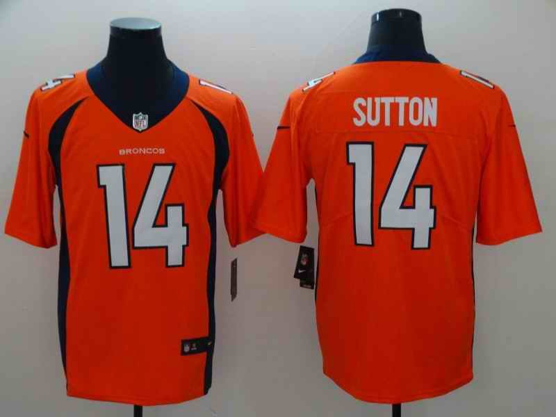 Men's Denver Broncos #14 Courtland Sutton Orange Vapor Untouchable Limited NFL Stitched Jersey