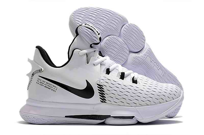 Men's Running weapon LeBron James 5 White Shoes 032