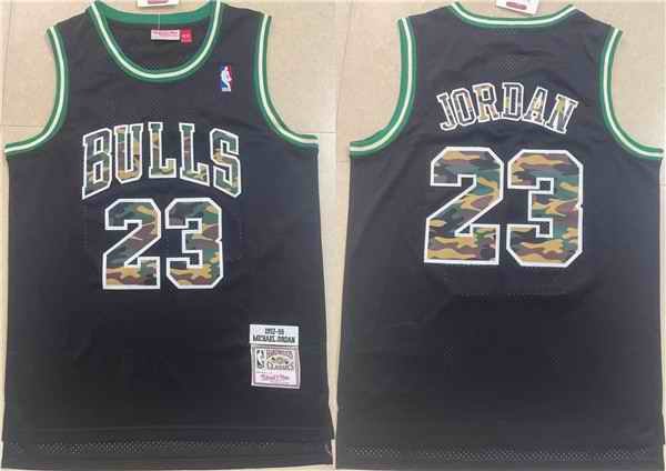 Men's Chicago Bulls #23 Michael Jordan Black Stitched Jersey