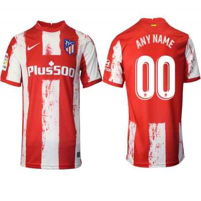 Men's Athletic De Madrid Custom 2021/22 Home Soccer Jersey