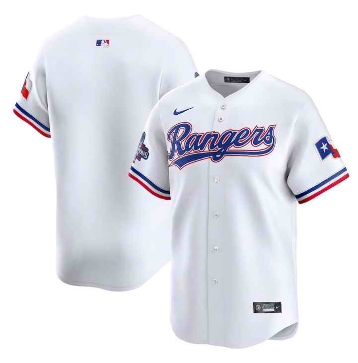 Men's Texas Rangers Blank White 2023 World Series Champions Stitched Baseball  Jersey