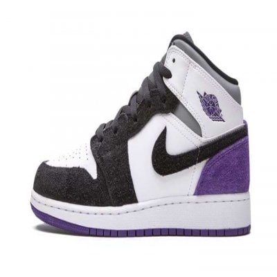 Men's Running Weapon Air Jordan 1 Mid SE 'Varsity Purple' Shoes 0162