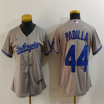 Youth Los Angeles Dodgers #44 Vicente Padilla Grey Stitched Baseball Jersey