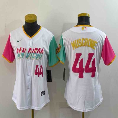 Youth San Diego Padres #44 Joe Musgrove 2022 White City Connect Stitched Baseball Jersey