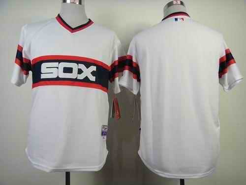 White Sox Blank White Alternate Home Cool Base Stitched MLB Jersey