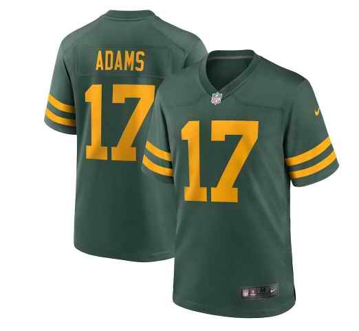 Men's Green Bay Packers #17 Davante Adams 2021 Green Legend Stitched Football Jersey