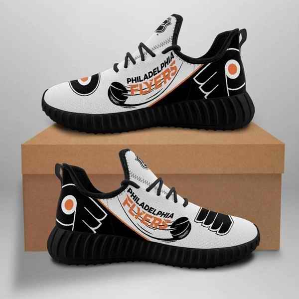 Women's Philadelphia Flyers Mesh Knit Sneakers/Shoes 003