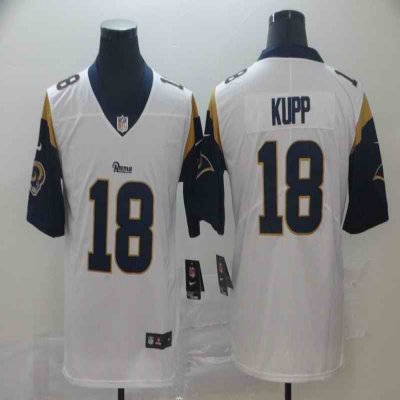 Men's Los Angeles Rams #18 Cooper Kupp White 2019 Vapor Untouchable Limited Stitched NFL Jersey