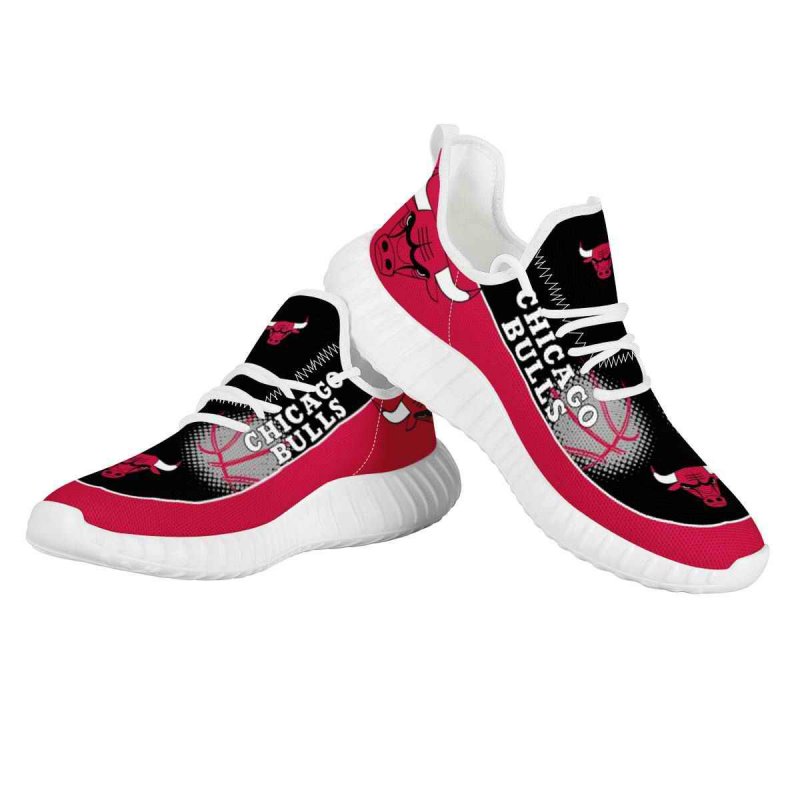 Women's Chicago Bulls Mesh Knit Sneakers/Shoes 001