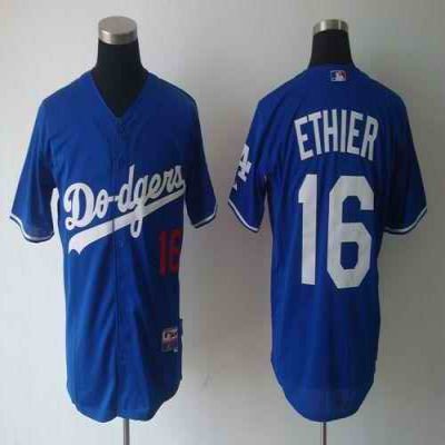 Dodgers #16 Andre Ethier Blue Cool Base Stitched MLB Jersey