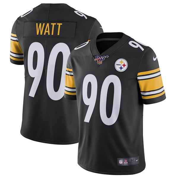 Toddlers Pittsburgh Steelers #90 T. J. Watt Black 100th Season Vapor Untouchable Limited Stitched NFL Jersey