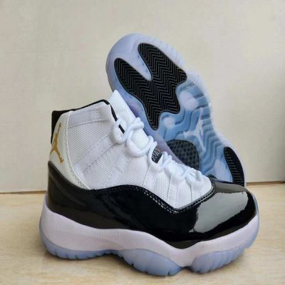 Women's Running weapon Air Jordan 11 Black/White Shoes 009