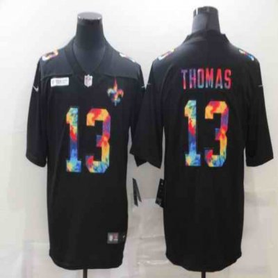 Youth New Orleans Saints #13 Michael Thomas Black Crucial Catch Limited Stitched NFL Jersey