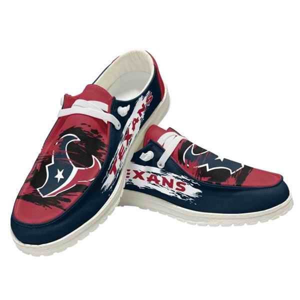 Women's Houston Texans Loafers Lace Up Shoes 002 (Pls check description for details)