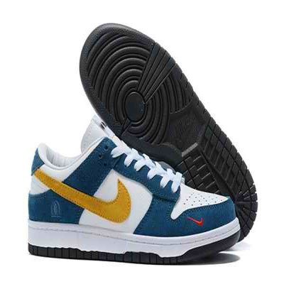 Women's Dunk Low SB Blue/White Shoes 0128