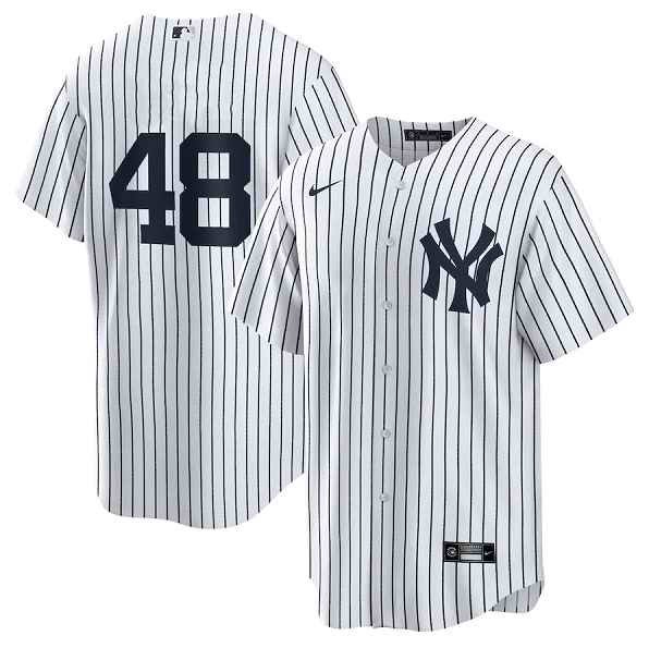 Youth New York Yankees #48 Anthony Rizzo White Cool Base Stitched Baseball Jersey