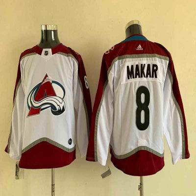 Youth Colorado Avalanche #8 Cale Makar White Stitched Jersey