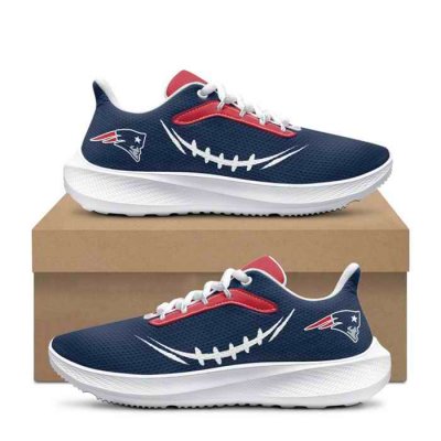 Women's New England Patriots Navy Running Shoe 001