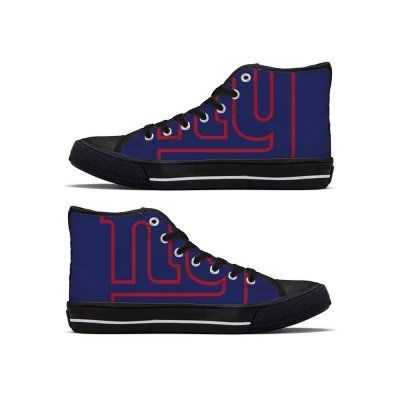 Women's New York Giants High Top Canvas Sneakers 001