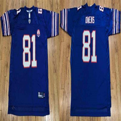 Toddlers Buffalo Bills #81 Terrell Owens Blue Stitched Jersey