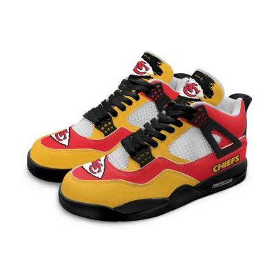 Men's Kansas City Chiefs Running weapon Air Jordan 4 Shoes 006