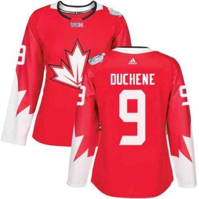 Team Canada #9 Matt Duchene Red 2016 World Cup Women's Stitched NHL Jersey