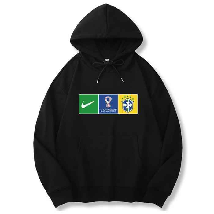 Men's Brazil World Cup Soccer Hoodie Black