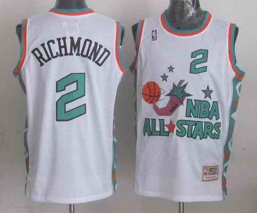 Mitchell And Ness Kings #2 Mitch Richmond White 1996 All star Stitched NBA Jersey