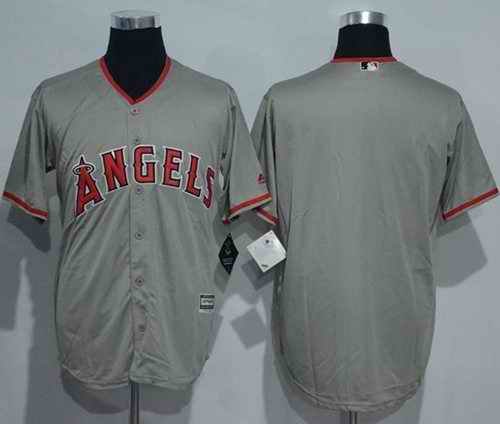 Angels of Anaheim Blank Grey New Cool Base Stitched MLB Jersey