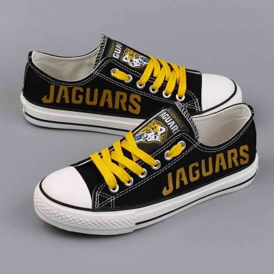 Women's NFL Jacksonville Jaguars Repeat Print Low Top Sneakers 001