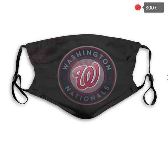 Washington Nationals Face Mask 001 Filter Pm2.5 (Pls check description for details)